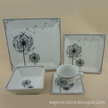 Super white dinner set, high-grade, nice for hotel, microwave and dishwasher/food-safe